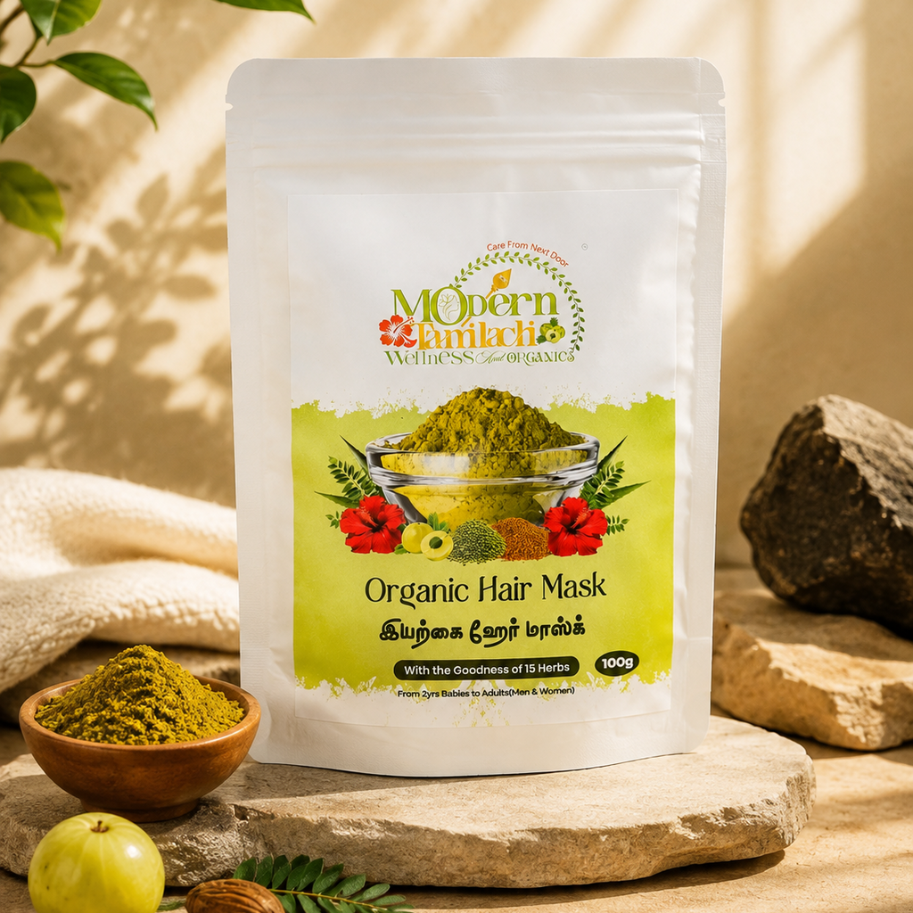 Organic Hair Mask – Deep Conditioning Herbal Hair Treatment – 100g