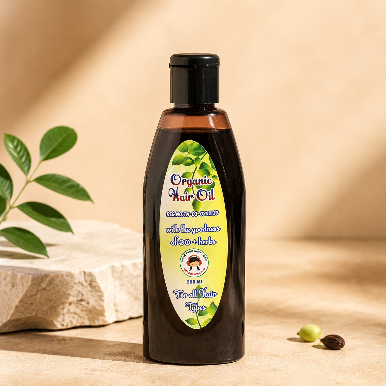 Organic Hair Oil – Natural Hair Growth & Scalp Nourishment – 100ml