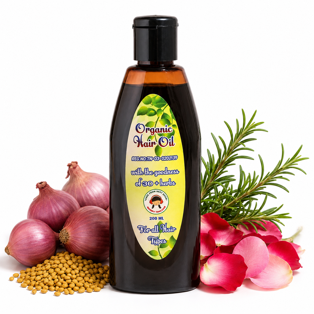 Organic Hair Oil – Natural Hair Growth & Scalp Nourishment – 200ml