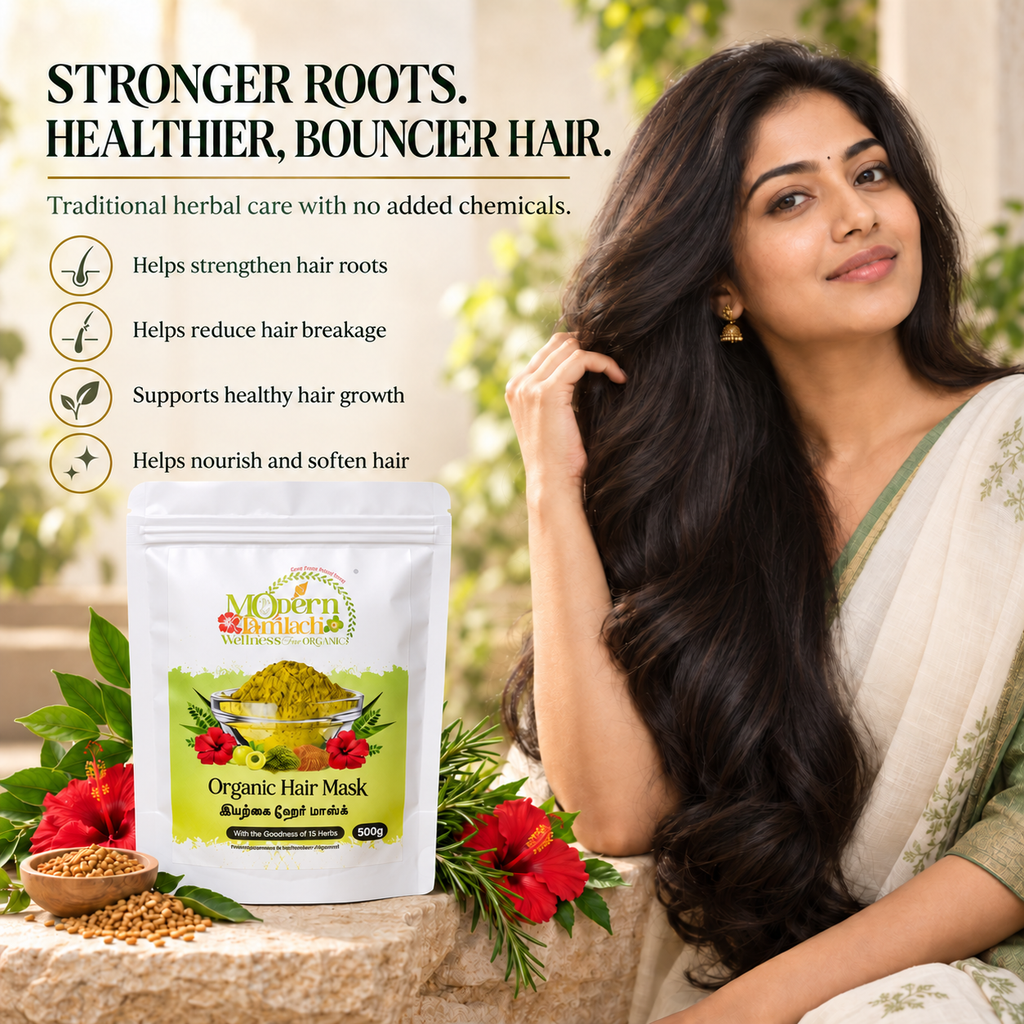 Organic Hair Mask – Deep Conditioning Herbal Hair Treatment – 500g